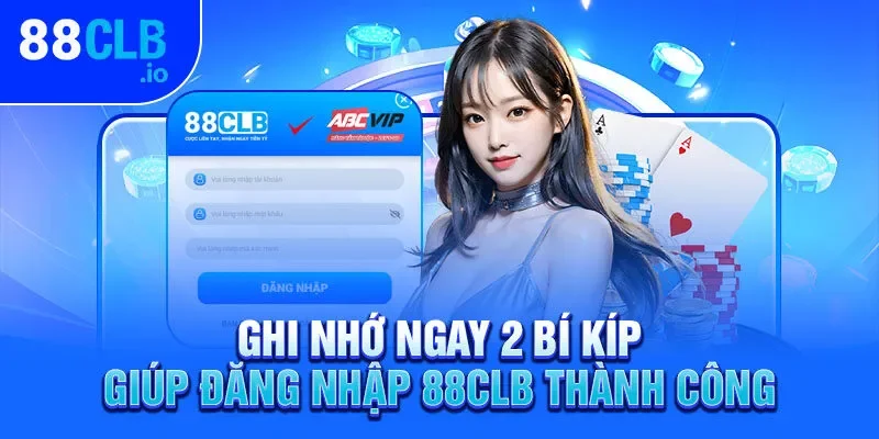Ghi nhớ ngay 2 bí kíp giúp đăng nhập 88CLB thành công